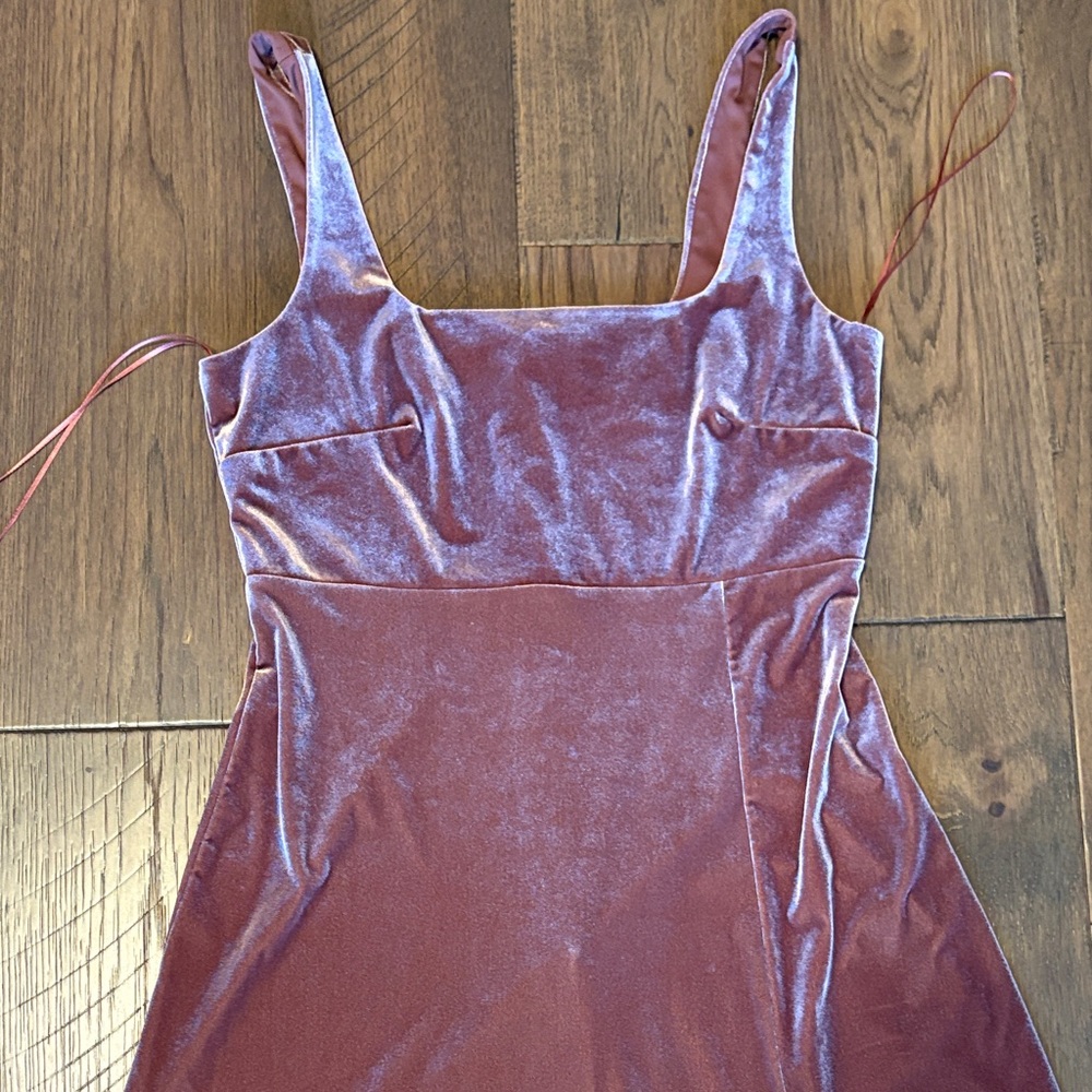 Birdy Grey Mauve Velvet Dress